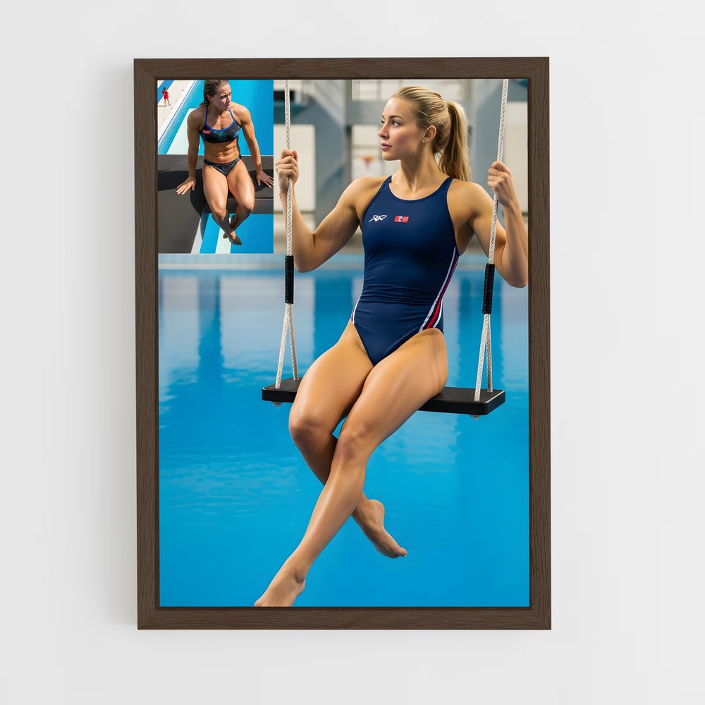 Poster Plongée Onirique – affiche Plongeon depuis une plateforme (vue 5)